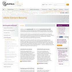 eSafe Content Security Solutions for Web and Mail Gateways