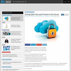 Facing Cyber Security Threats in the Cloud