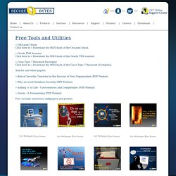 Resources provide articles, white papers free tools, utilities, security awareness wallpapers and posters