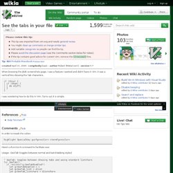 See the tabs in your file - Vim Tips Wiki - Iceweasel