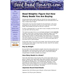 Seed Bead Weights