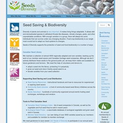 Seed Saving & Biodiversity