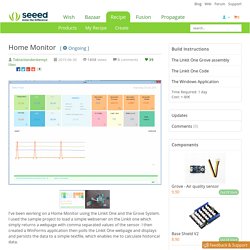 Seeed Recipe - Home Monitor