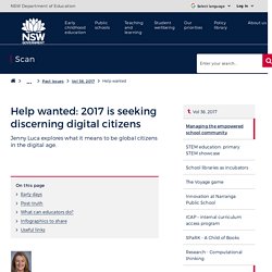 Help wanted: 2017 is seeking discerning digital citizens