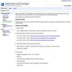 seesmic-as3-xmpp - An AS3/Flash XMPP Library by Seesmic