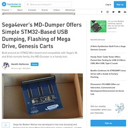 Sega4ever's MD-Dumper Offers Simple STM32-Based USB Dumping, Flashing of Mega Drive, Genesis Carts