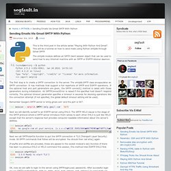 Sending Emails Via Gmail SMTP With Python