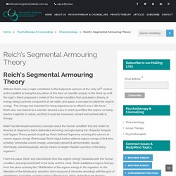 Reich's Segmental Armouring Theory - Energetics Institute