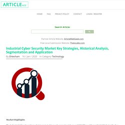 Industrial Cyber Security Market Key Strategies, Historical Analysis, Segmentation and Application