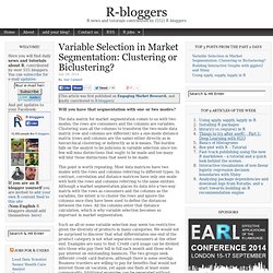 Variable Selection in Market Segmentation: Clustering or Biclustering?