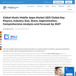 Global Music Mobile Apps Market 2021 Global Key Players, Industry Size, Share, Segmentation, Comprehensive Analysis and Forecast by 2027