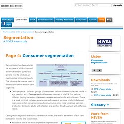 nsumer segmentation - Segmentation - NIVEA