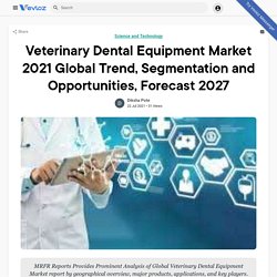 Veterinary Dental Equipment Market 2021 Global Trend, Segmentation and Opportunities, Forecast 2027