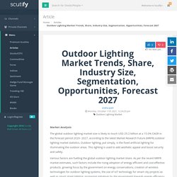 Outdoor Lighting Market Trends, Share, Industry Size, Segmentation, Opportunities, Forecast 2027