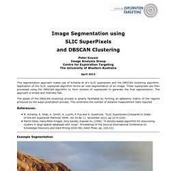 Image Segmentation using SLIC SuperPixels and DBSCAN Clustering