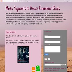 The Ghost Writer: Giving Directions - Imperative Forms