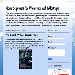 The Ghost Writer: Ghostwriters