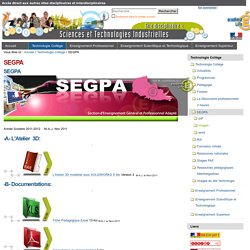 SEGPA — Site Sti@ac-lille.fr