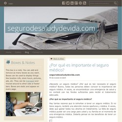 ¿Por qué es importante el seguro médico?