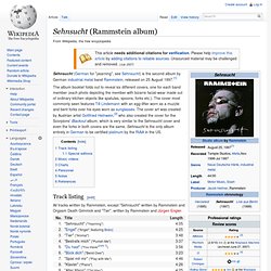 Sehnsucht (Rammstein album)