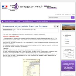 Enseigner Hist-Géo cycle 4 - Un exemple de seigneurie réelle : Brancion en Bourgogne