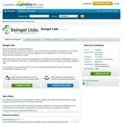 Proveedor Seingel Ltda, Proveedor Presentamos nuestra empresa SEINGEL LTDA, firma de ingenieros electricistas, electrónicos, mecánic