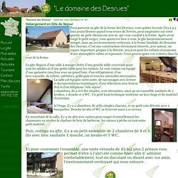 Le gîte de séjour des Desrues Dornes Nièvre 58 Bourgogne