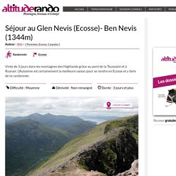 Séjour au Glen Nevis (Ecosse)- Ben Nevis (1344m)