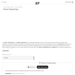 Séjour linguistique EF - 54 ans d'expérience