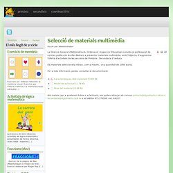 Selecció de materials multimèdia