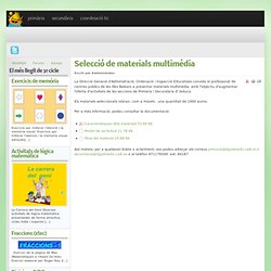 Selecció de materials multimèdia