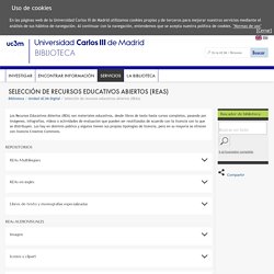 Selección de recursos educativos abiertos (REAs)