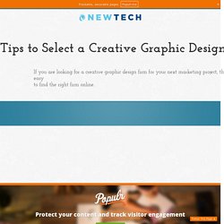 Tips to Select a Creative Graphic Design Agency