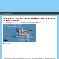 How to Select the Best Digital Marketing Agency in Jaipur