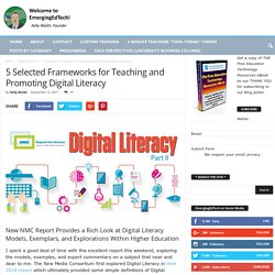 5 Selected Frameworks for Teaching and Promoting Digital Literacy