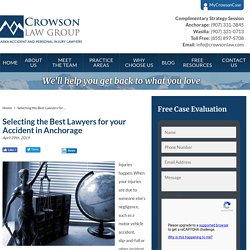 Searching Suitable Lawyers in Anchorage Ak - Crowsonlaw.com