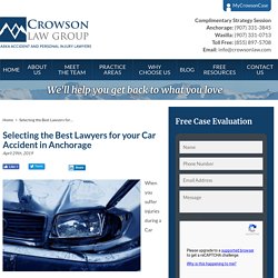 Car Accident in Anchorage - Crowsonlaw.com