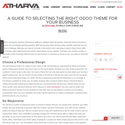 Guide to Selecting Right Odoo Theme for Your Business - Atharva System