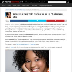 Selecting Hair with Refine Edge in Photoshop CS5