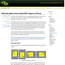 Selecting regions from rotated EXIF images on iPhone » niftybean