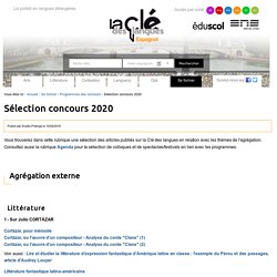 Sélection concours 2020