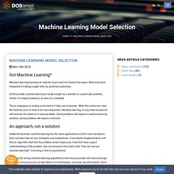 Machine Learning Model Selection