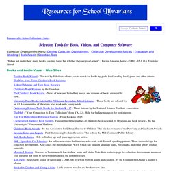 Selection Tools for School Librarians