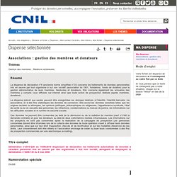 CNIL et associations