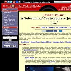 Selections of Jewish Music
