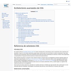 Es/Selectores avanzados de CSS - Web Education Community Group