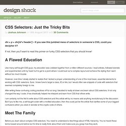 CSS Selectors: Just the Tricky Bits