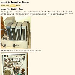 Typewriter Museum-Tube Digital Clock