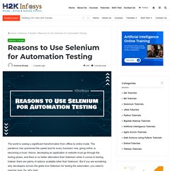 Best Selenium Automation Course Online