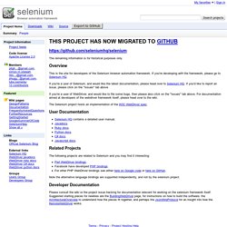 selenium - Browser automation framework